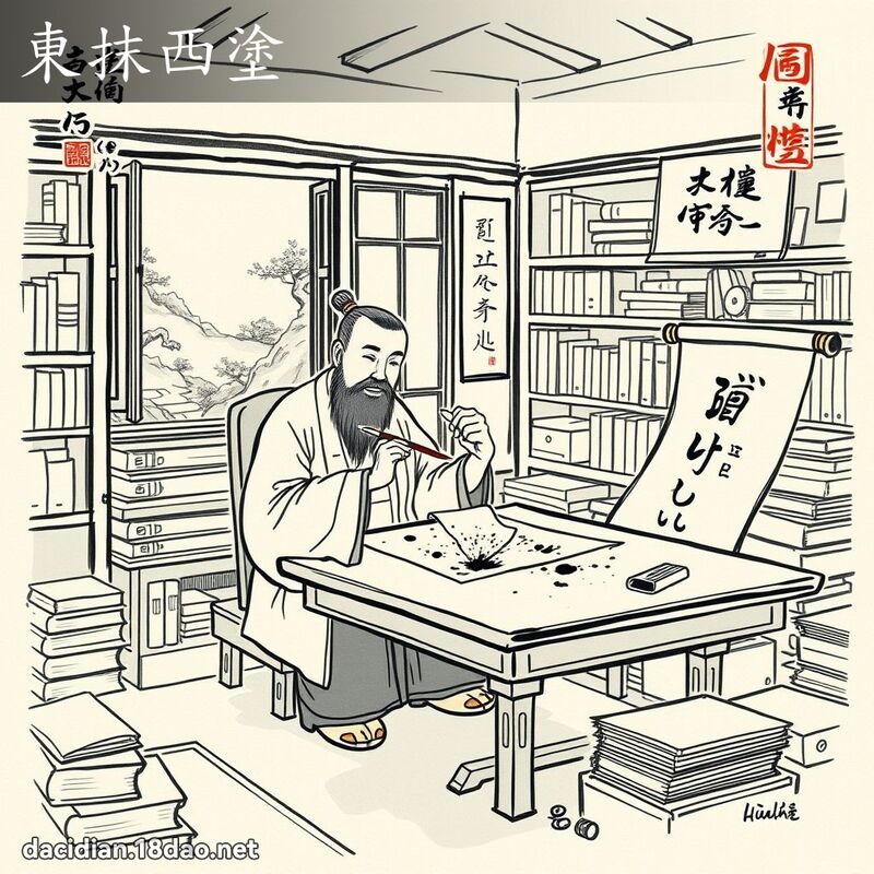 东抹西涂 配图