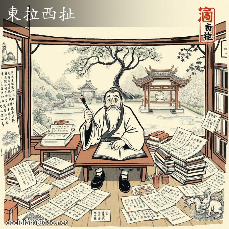 东拉西扯 配图