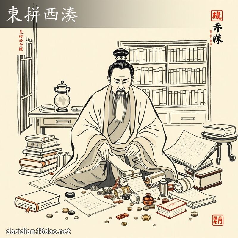 东拼西凑 配图