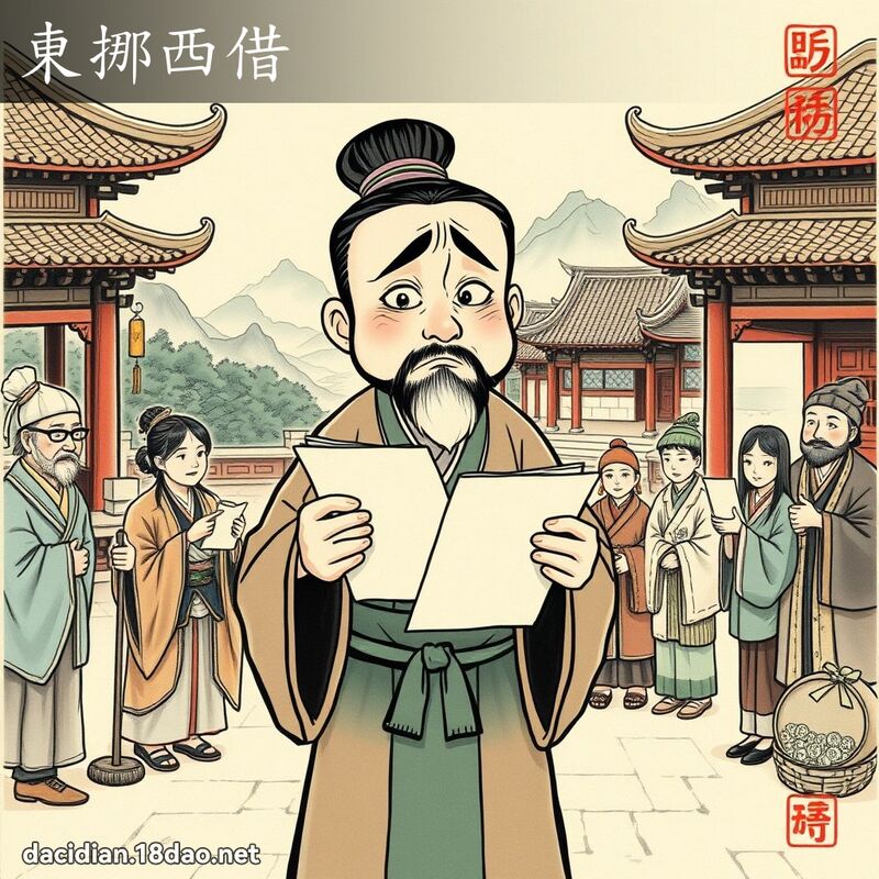 东挪西借 配图