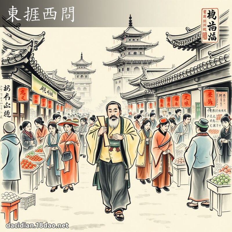 东捱西问 配图