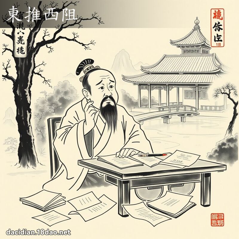 东推西阻 配图