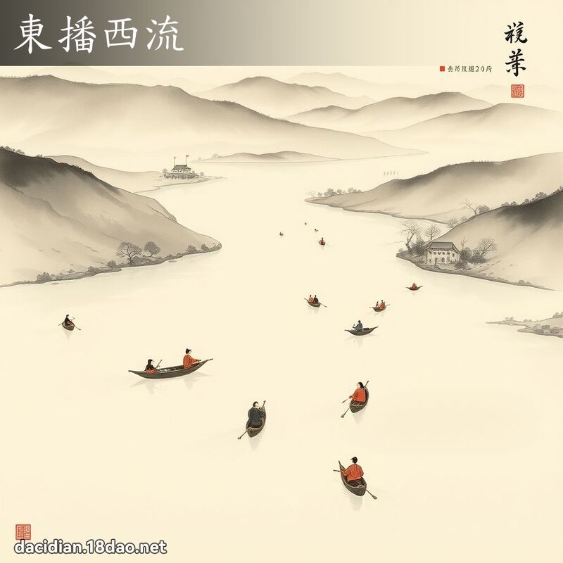 东播西流 配图