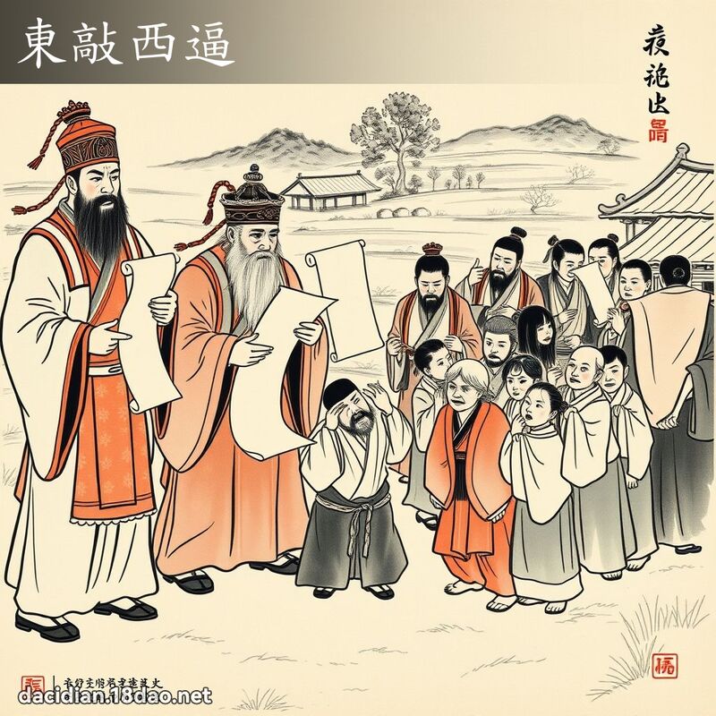 东敲西逼 配图