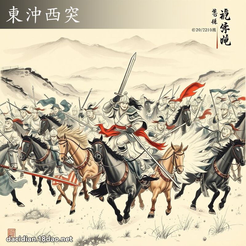 东冲西突 配图