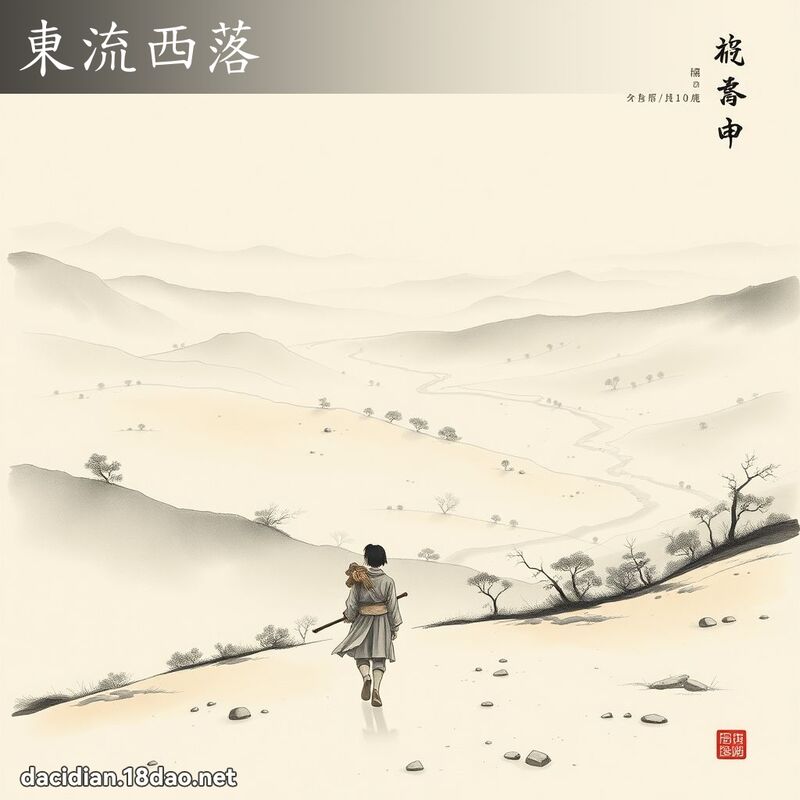 东流西落 配图