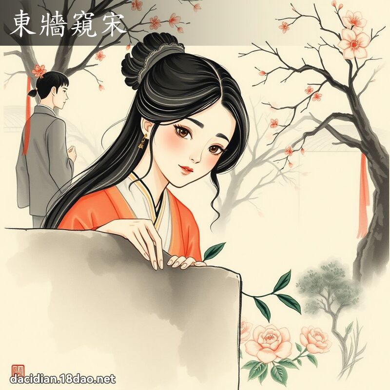 东墙窥宋 配图