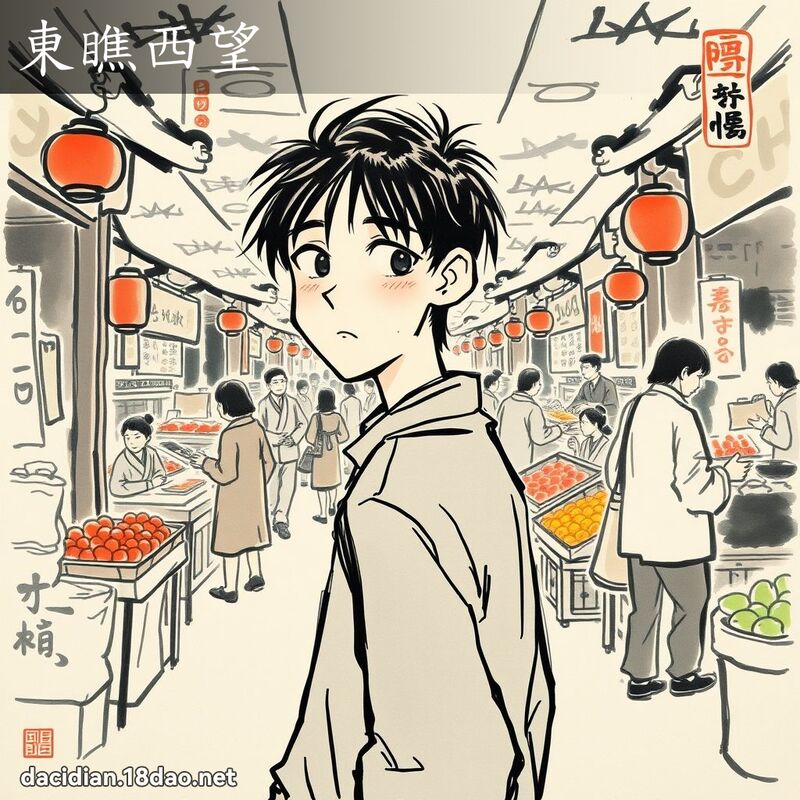 东瞧西望 配图