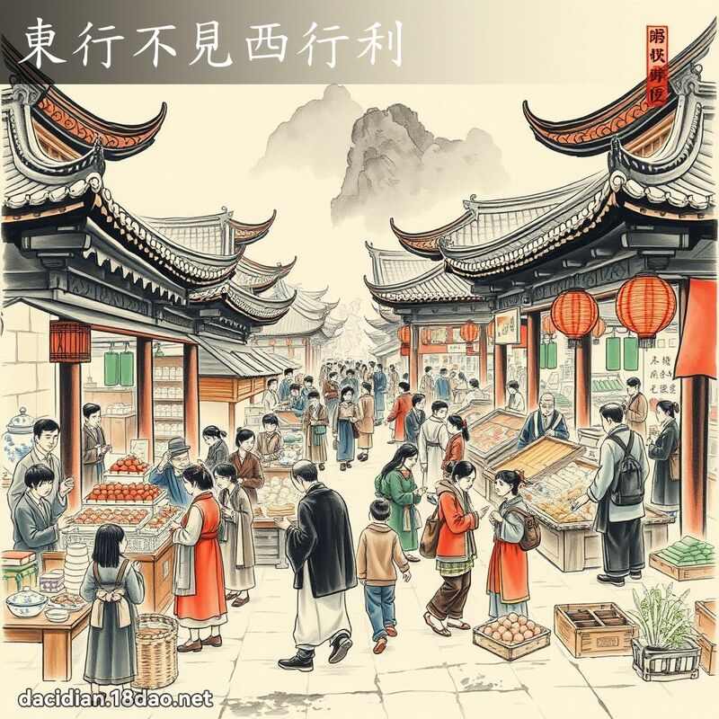 东行不见西行利 配图