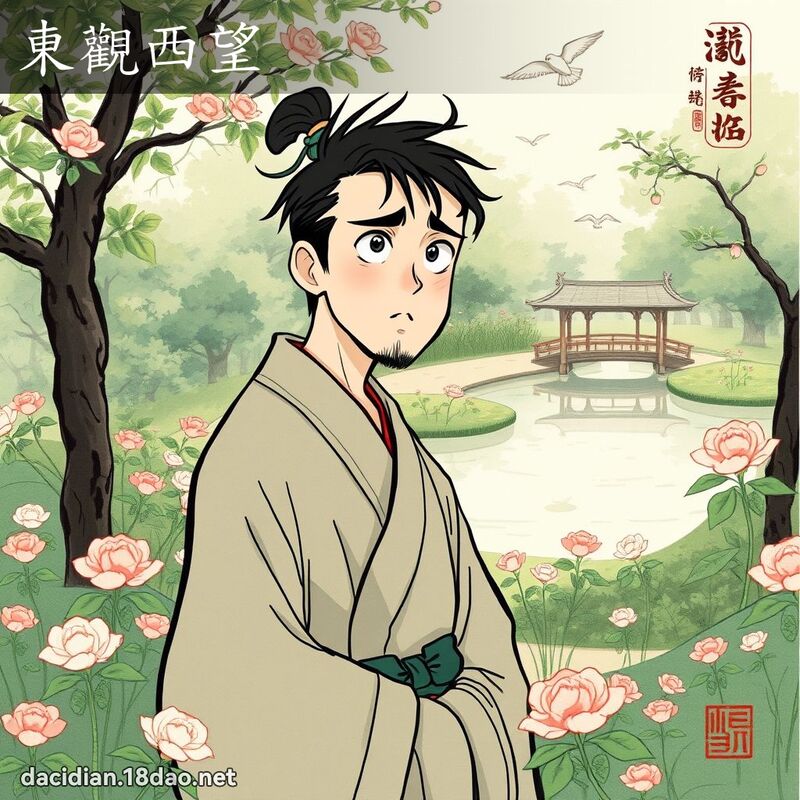 东观西望 - 中华成语配图