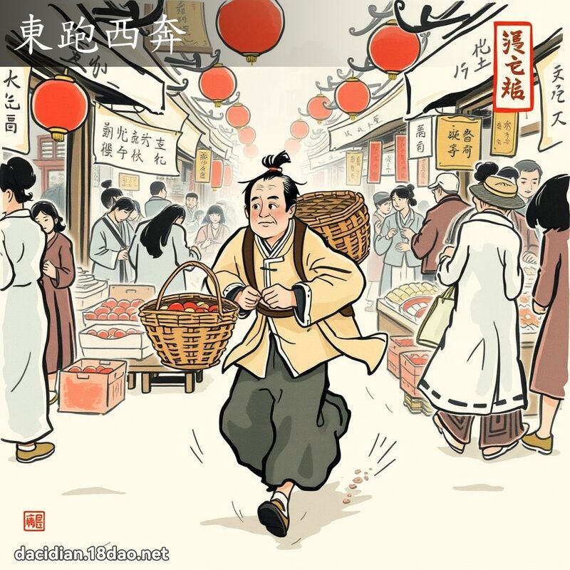 東跑西奔 配图
