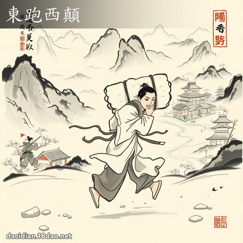 東跑西顛 配图
