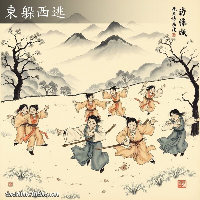 東躲西逃 配图