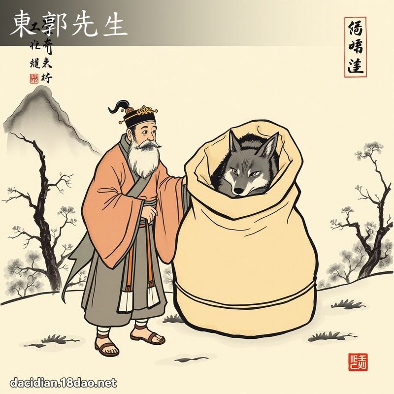 東郭先生 配图
