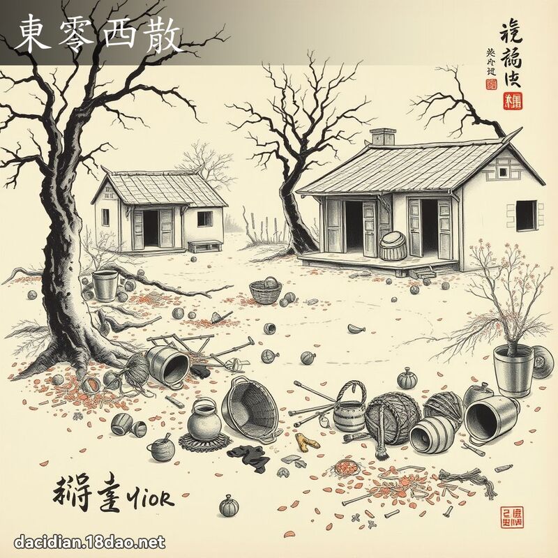 東零西散 配图