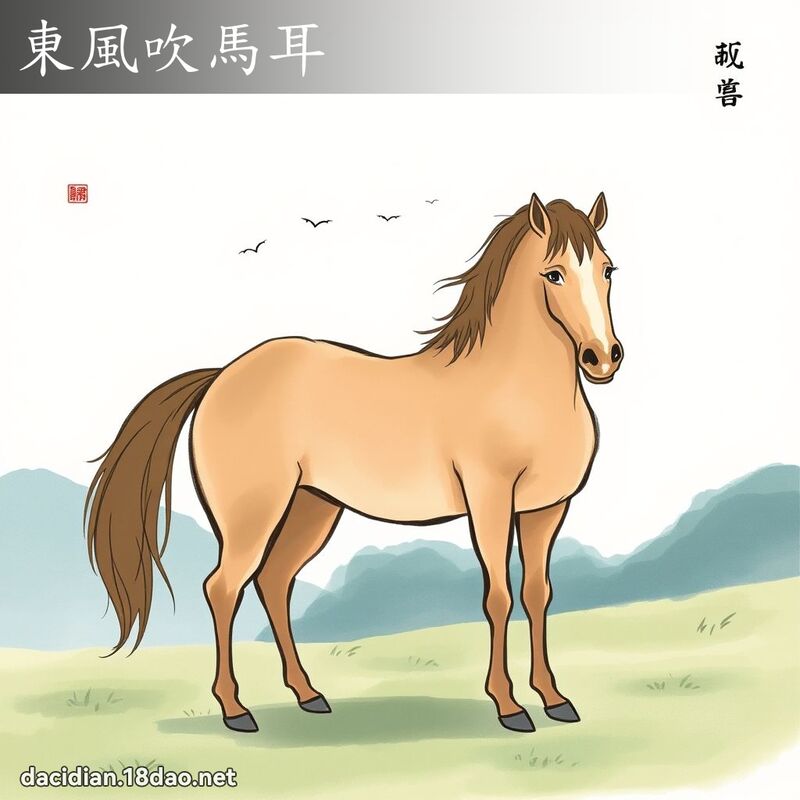 東風吹馬耳 配图