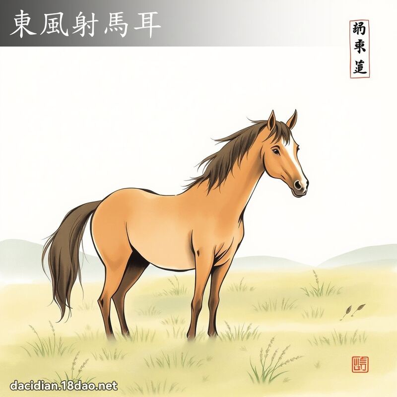 東風射馬耳 配图