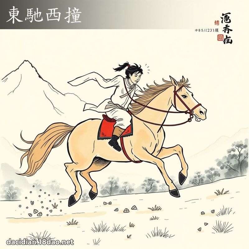 東馳西撞 配图