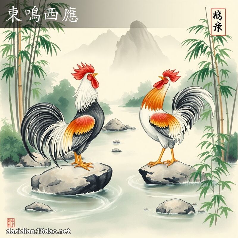 東鳴西應 配图