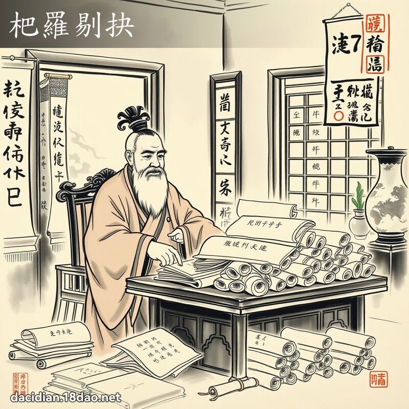 杷羅剔抉 配图