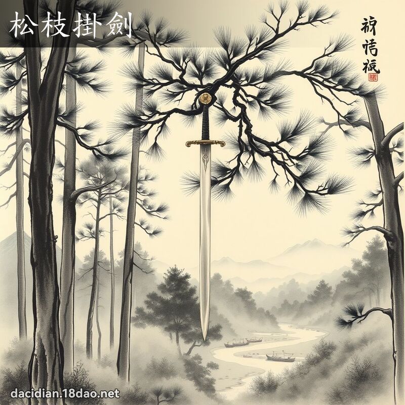松枝掛劍 配图