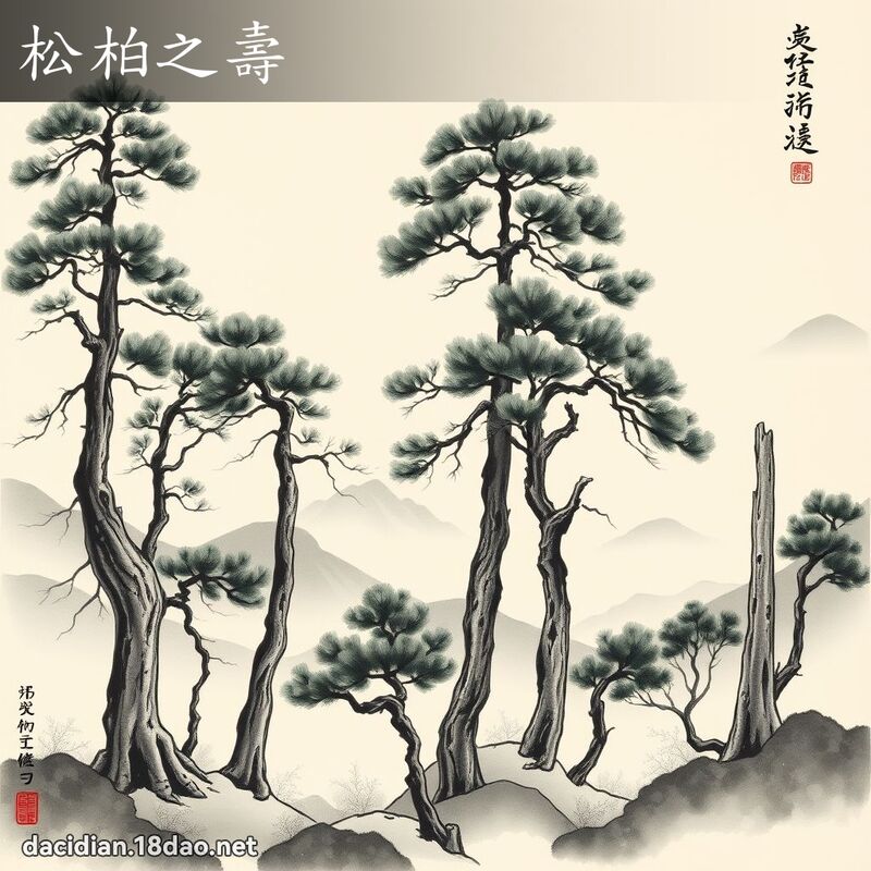 松柏之壽 配图