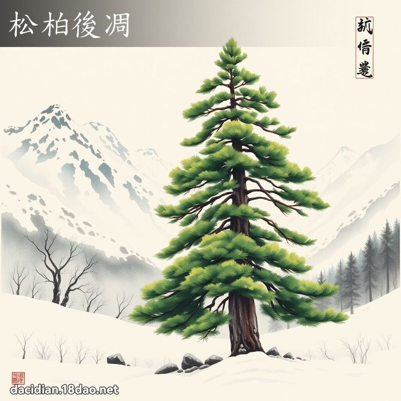 松柏後凋 配图