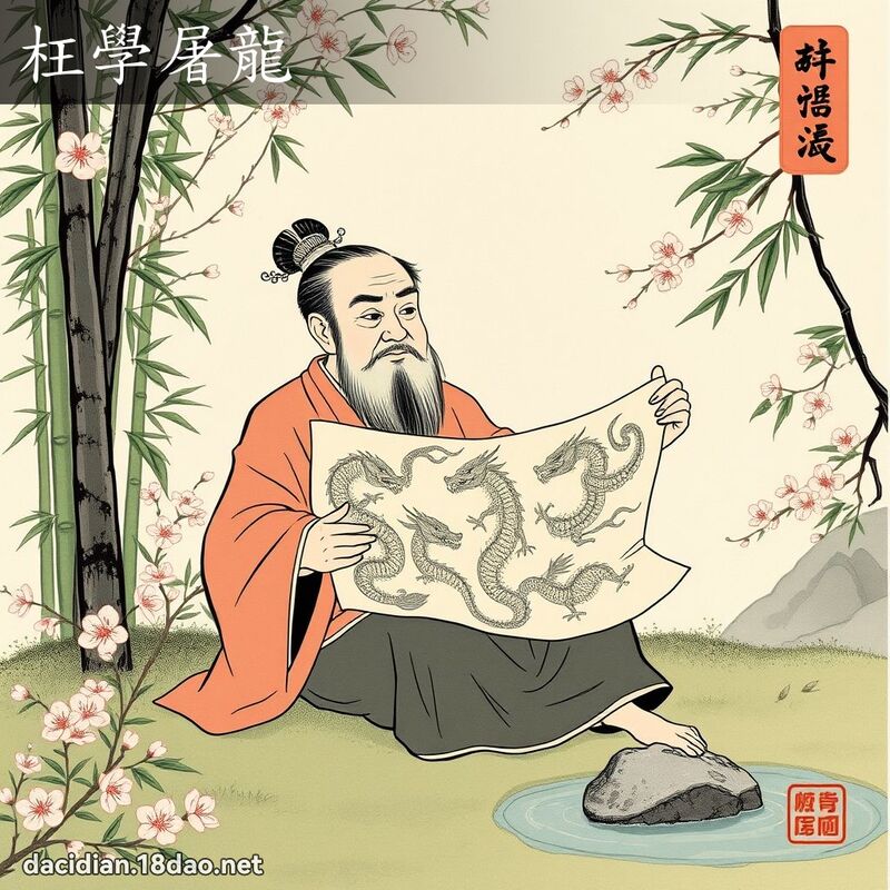 枉学屠龙 配图
