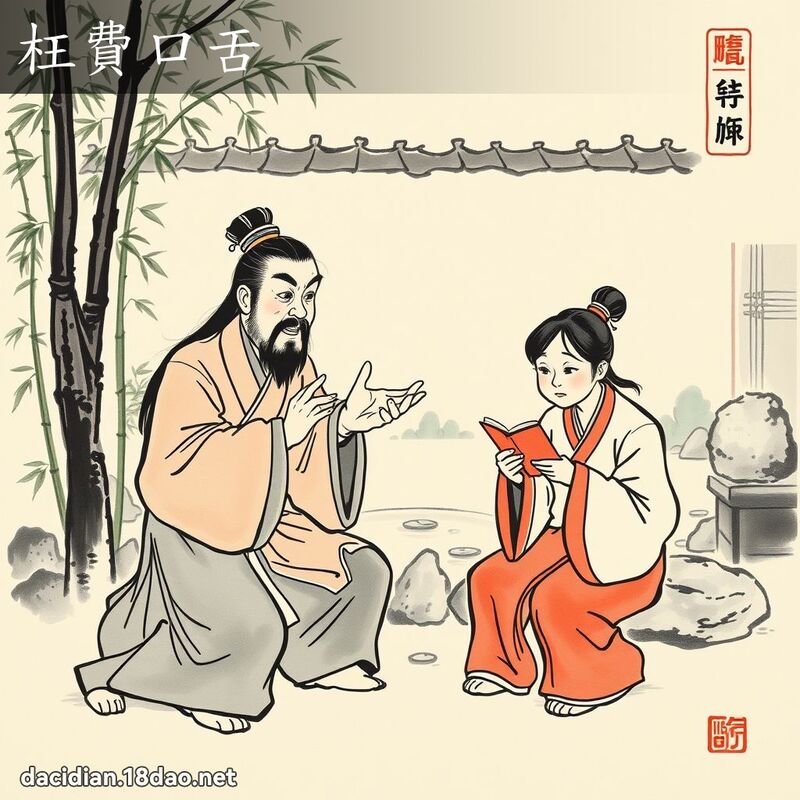 枉费口舌 配图