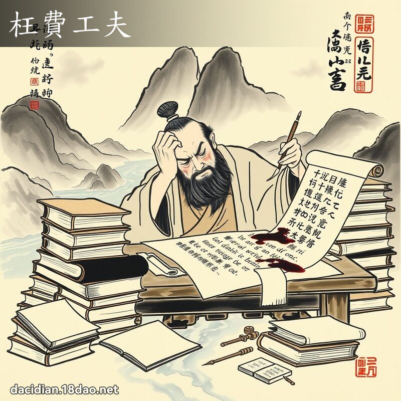 枉费工夫 配图
