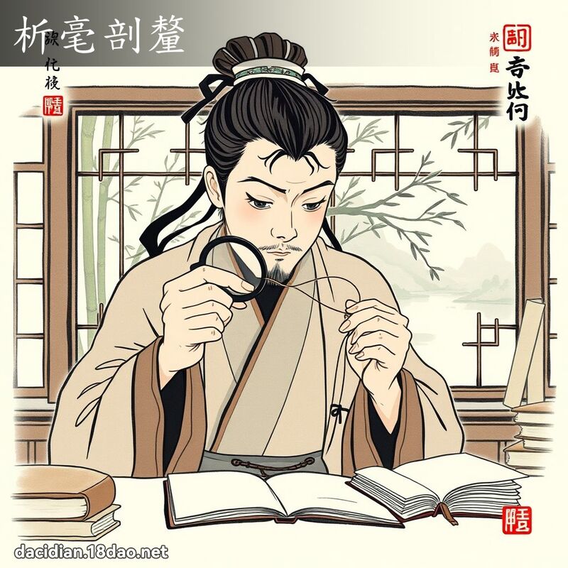析毫剖釐 配图