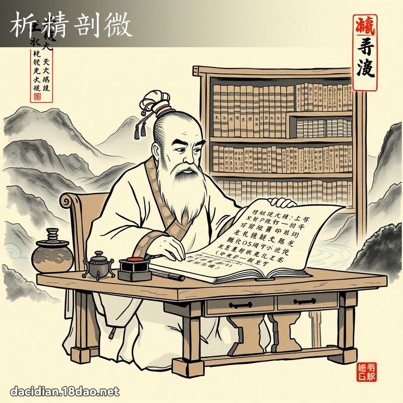 析精剖微 配图