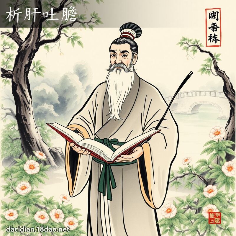 析肝吐胆 配图