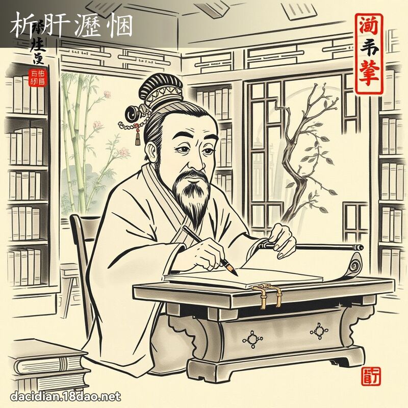 析肝沥悃 配图