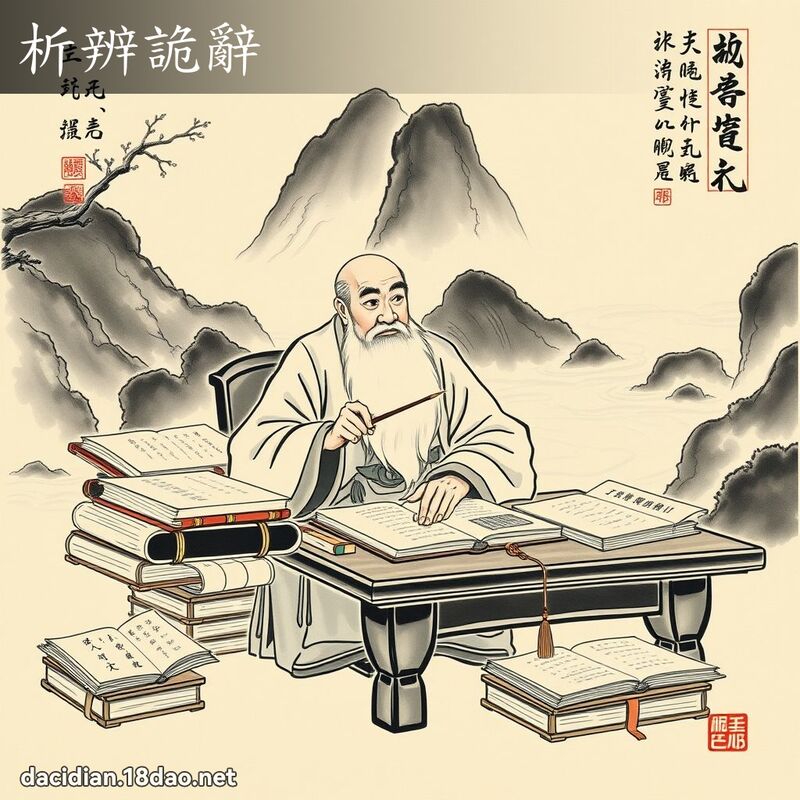 析辨诡辞 配图