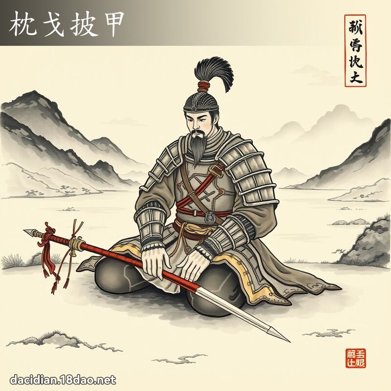 枕戈披甲 配图