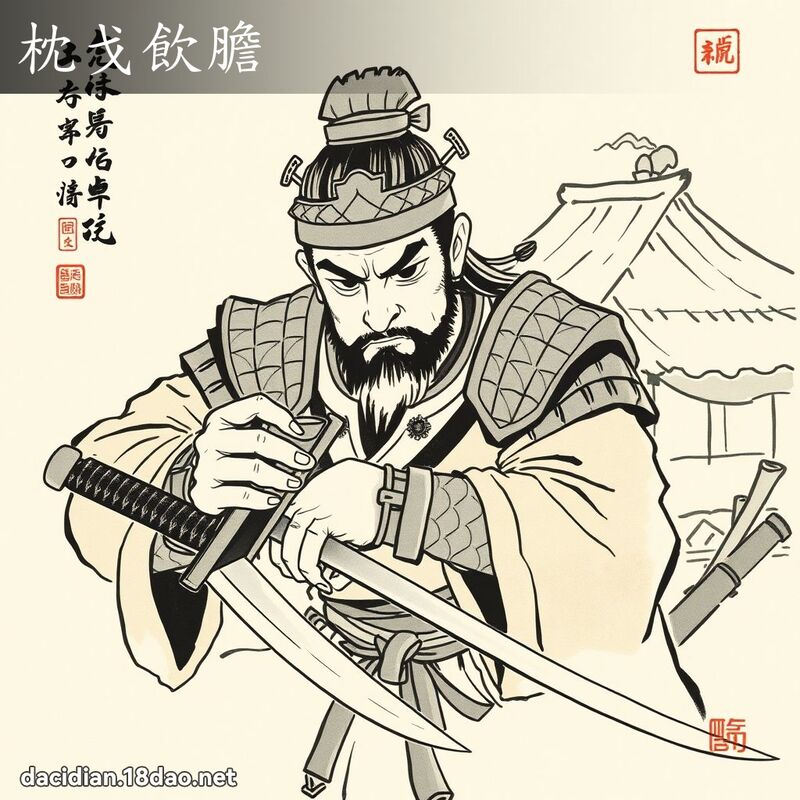 枕戈饮胆 配图