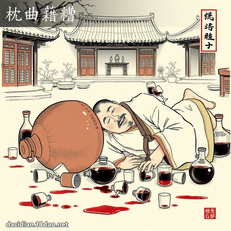 枕曲藉糟 配图