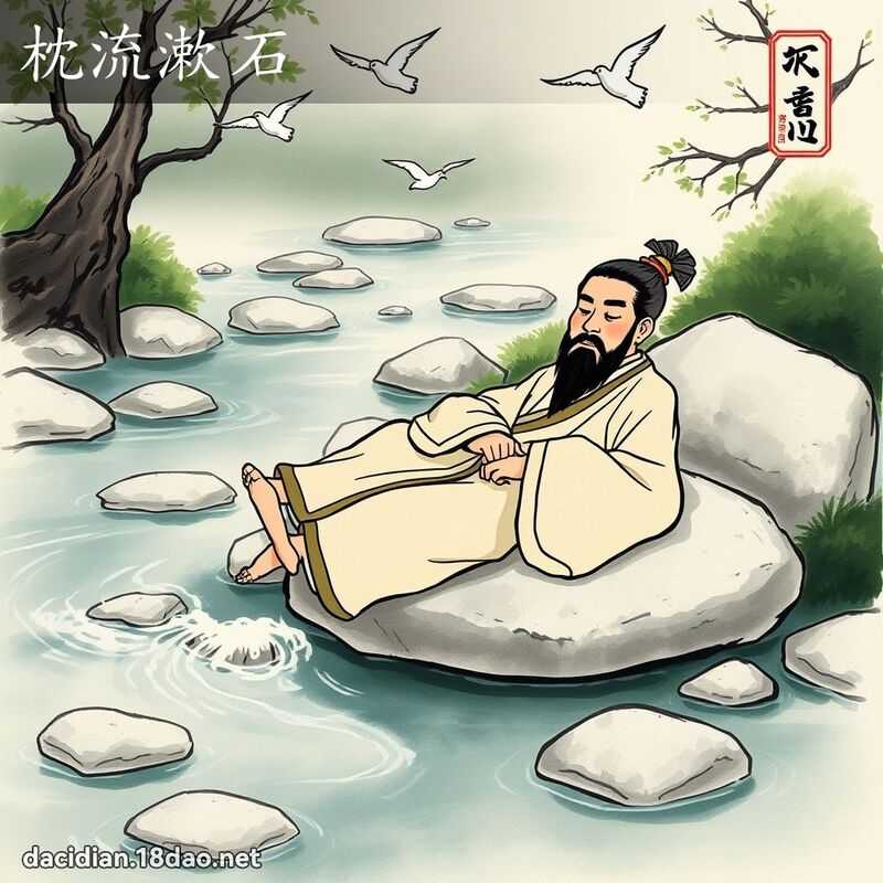 枕流漱石 配图