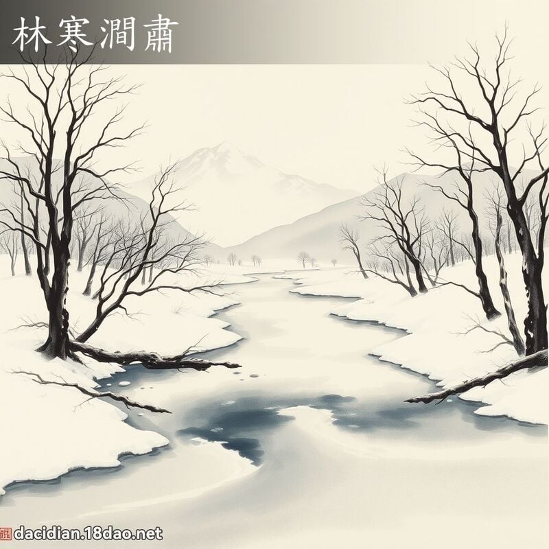 林寒澗肅 配图