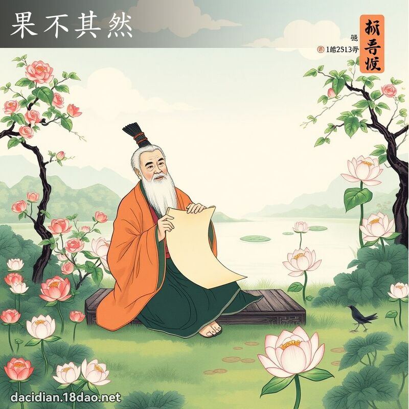 果不其然 配图
