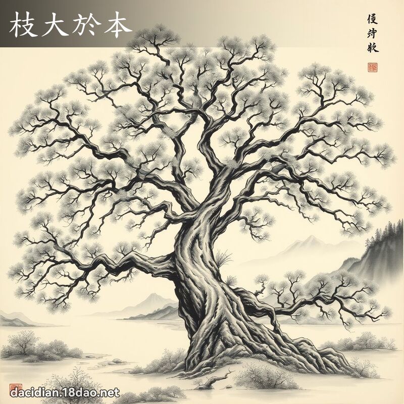 枝大於本 配图