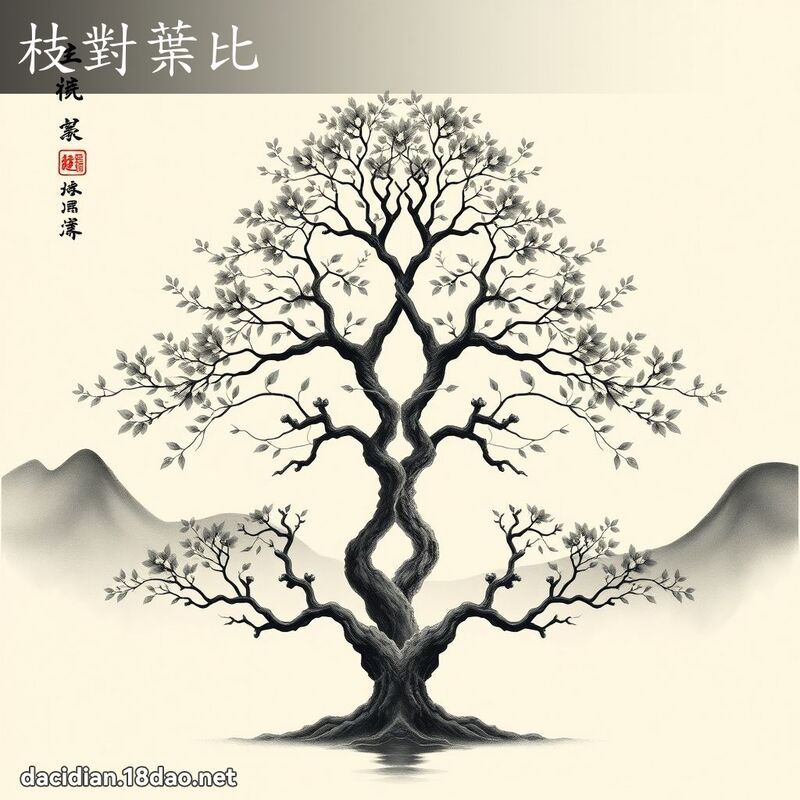 枝對葉比 配图