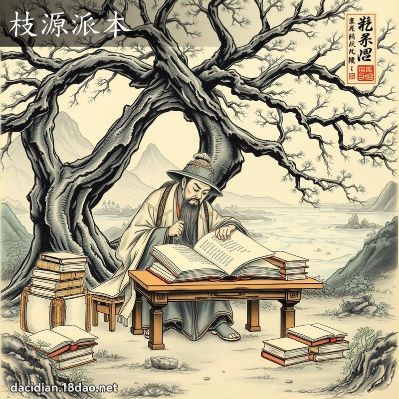 枝源派本 配图