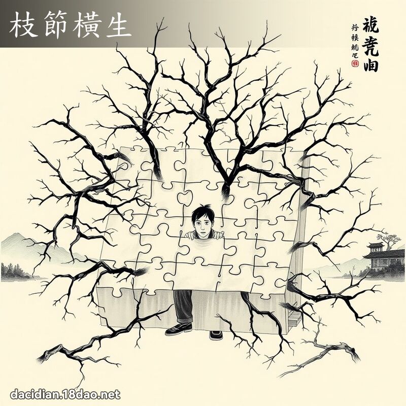 枝節橫生 配图
