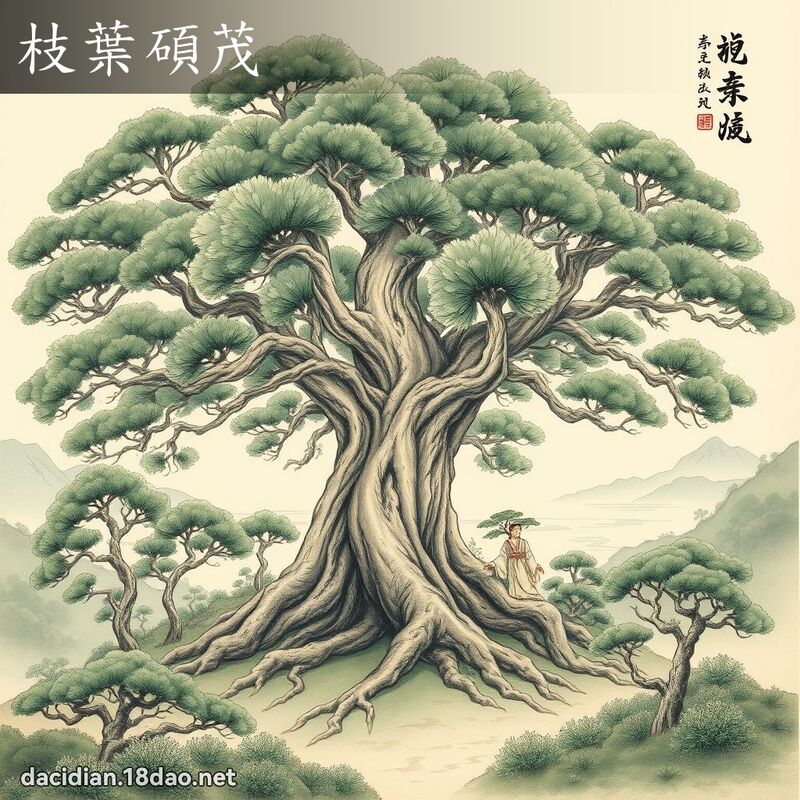 枝葉碩茂 配图