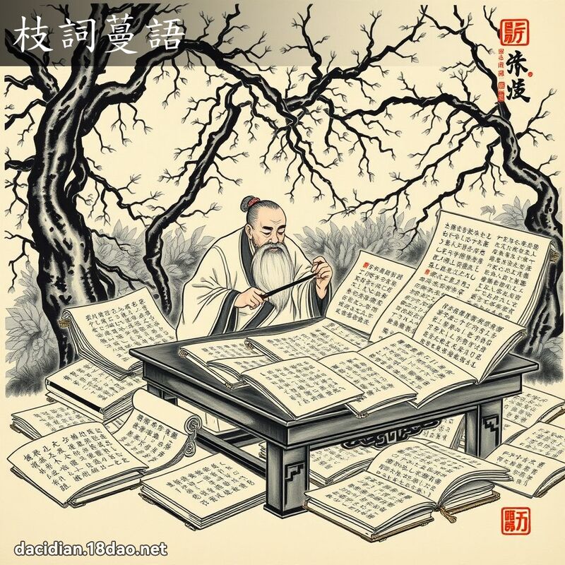 枝詞蔓語 配图