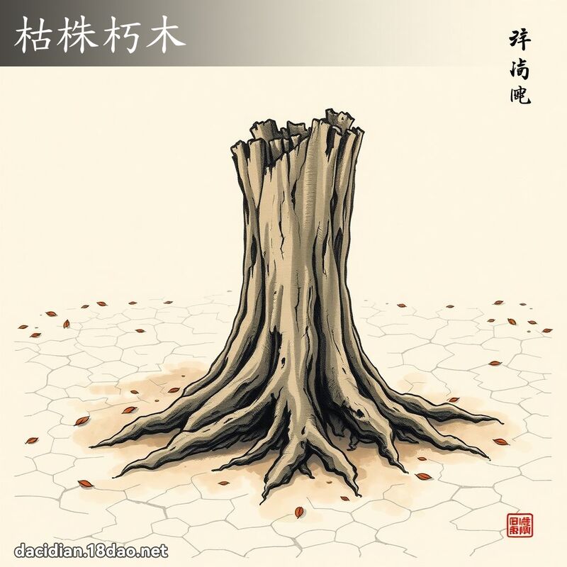 枯株朽木 配图