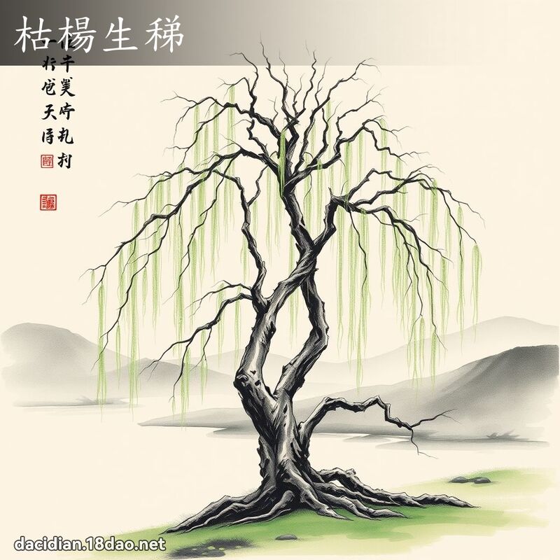 枯楊生稊 配图