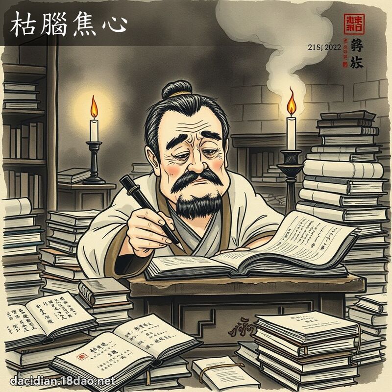枯腦焦心 配图